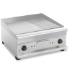 Grill płyta grillowa podwójna gładka ryflowana z szufladą na tłuszcz 230 V 2x 3200 W