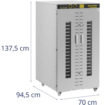 Suszarka przemysłowa do żywności ziół owoców 24 ruszty 40-90 C 5850 W
