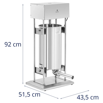 Nadziewarka do kiełbas elektryczna pionowa 4 lejki 25 l 350 W