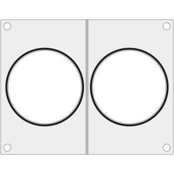 Matryca forma do zgrzewarek MCS na dwa pojemniki na zupę śr. 115 mm - Hendi 805497