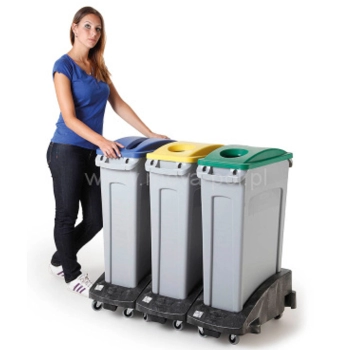 Pojemnik kosz modułowy do selektywnej zbiórki odpadów Rubbermaid SLIM JIM reg; 60.5L