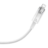 Kabel przewód w oplocie do iPhone Explorer Series USB-C - Lightning 20W 1m biały