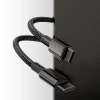 Kabel przewód USB-C - USB-C szybkie ładowanie 100W 2m - cały czarny