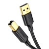 Kabel przewód USB Typ B do drukarki męski - USB 2.0 męski 480Mbps 1m czarny