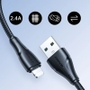 Kabel przewód do iPhone USB - Lightning 2.4A Surpass Series 1.2 m czarny