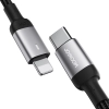 Kabel przewód do iPhone USB-C - Lightning A10 Series 20W 2m czarny