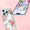 Magnetyczne etui z nadrukiem w kwiaty iPhone 14 Plus MagSafe Flora Series rose