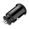 Mini ładowarka samochodowa do telefonu 2x USB Grain Car Charger czarny