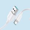 Elastyczny wytrzymały kabel USB - USB-C do ładowania i transmisji danych 1m biały