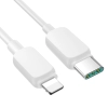 Kabel przewód do iPhone USB-C - Lightning 20W 1.2m biały