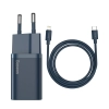 Super Si 1C szybka ładowarka USB-C 20W PD + kabel do iPhone Lightning 1m niebieski