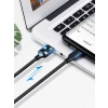 Wytrzymały kabel przewód USB - USB-C 480 Mbps 3A 1.5m czarny