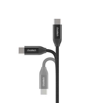 Kabel przewód do ładowania i transmisji danych USB-C 1m - czarny