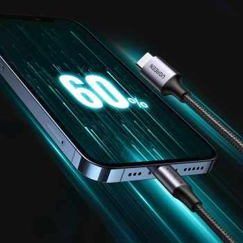 Kabel przewód do iPhone Lightning - USB-C 2.0 MFi 2m szary