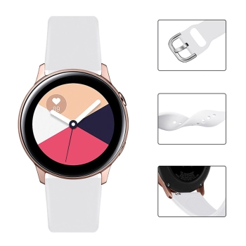 Uniwersalny silikonowy pasek do smartwatcha Silicone Strap TYS szer. 20mm czerwony