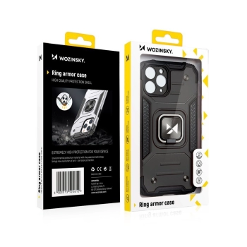 Pancerne hybrydowe etui pokrowiec Samsung Galaxy M51 + magnetyczny uchwyt Ring Armor różowy