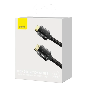 Wytrzymały elastyczny kabel HDMI 2.1 8K High Definition Series 2m czarny