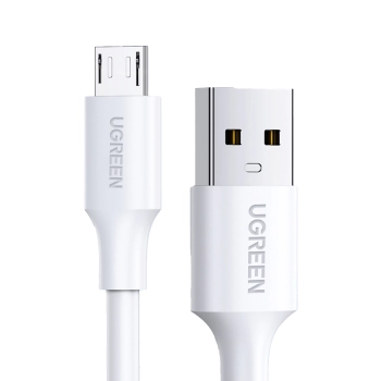 Kabel przewód PVC USB0-A - microUSB 480 Mb/s 1.5m biały