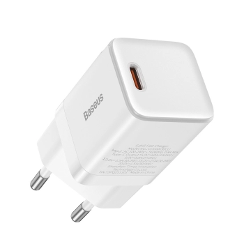 Szybka ładowarka sieciowa GaN3 do kabla USB-C 30W biały