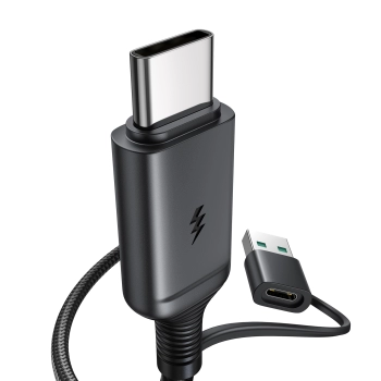 Bezprzewodowa ładowarka magnetyczna 15W z kablem USB / USB-C czarna