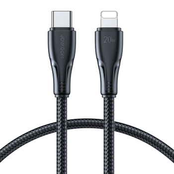 Wytrzymały kabel do iPhone Surpass Series USB-C - Lightning 20W 0.25m czarny