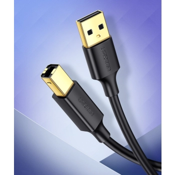 Kabel przewód do drukarki USB 2.0 - USB-B 1.5m czarny