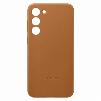 Etui pokrowiec z naturalnej skóry Samsung Galaxy S23+ Leather Cover camel