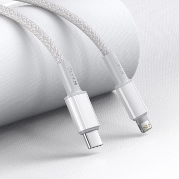 Kabel do szybkiego ładowania Iphone USB-C - Lightning Power Delivery 20W 1m biały