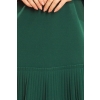 228-2 LUCY - plisowana wygodna sukienka - ZIELEŃ BUTELKOWA-6