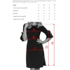 217-4 NEVA Trapezowa sukienka z rozkloszowanymi rękawkami - PASTELOWY RÓŻ-8