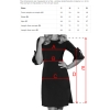 217-5 NEVA Trapezowa sukienka z rozkloszowanymi rękawkami - CZARNA W KWIATY-8