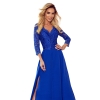 309-2 AMBER elegancka koronkowa długa suknia z dekoltem - CHABROWA-7