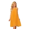 350-3 ALIZEE - szyfonowa sukienka z wiązaniem - kolor MIODOWY-11