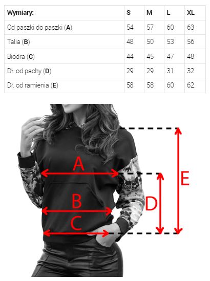 Bluza kangurka z kapturem - PANTERKA